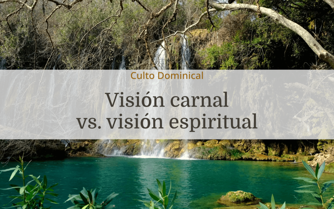 Visión carnal vs. visión espiritual